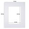 Egofine 8x10 White Picture Mats Pack of 14, Frame Mattes for 5x7 Pictures, Acid Free, 1.2mm Thickness, with Core Bevel Cut